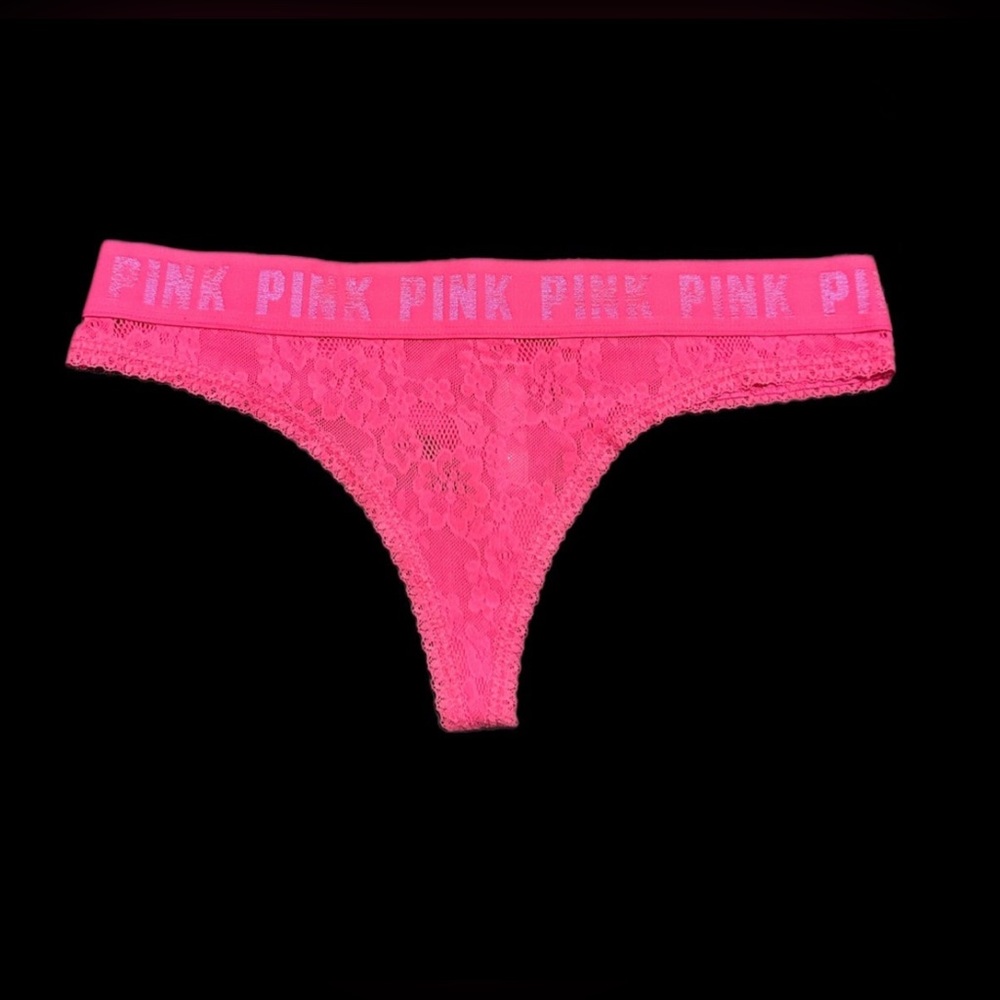 Pink Victoria’s secret thongs
